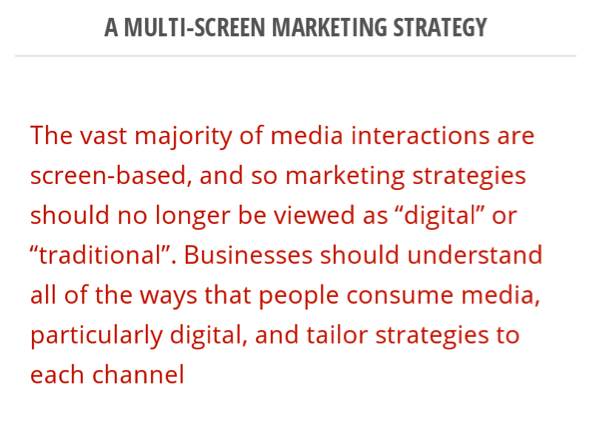 Multi-screen Marketing